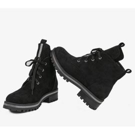 Zdobené černé boty od Winny černá 1