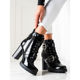 Erynn Černé Boty Na Vysokém Postu černý 1