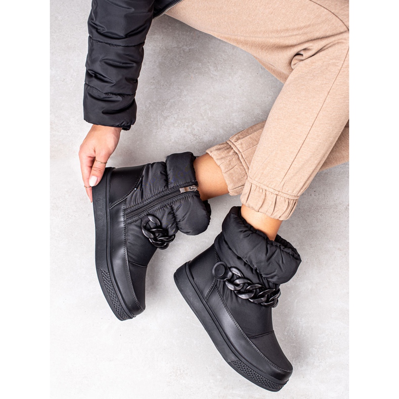 S. BARSKI Sněhule s řetězem S.BARSKI černý 2