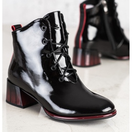 S. BARSKI Šněrovací boty na vysokém podpatku od S.BARSKI černá 1 S. BARSKI Šněrovací boty na vysokém podpatku od S.BARSKI černá 1