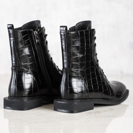 S. BARSKI Elegantní boty z ekologické kůže od S.BARSKI černá 1