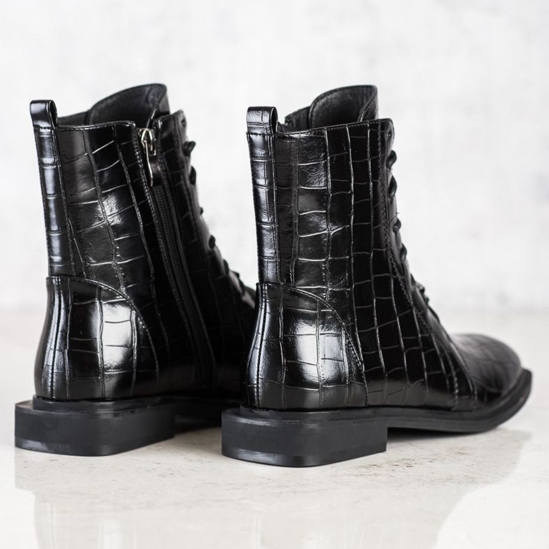 S. BARSKI Elegantní boty z ekologické kůže od S.BARSKI černá 1