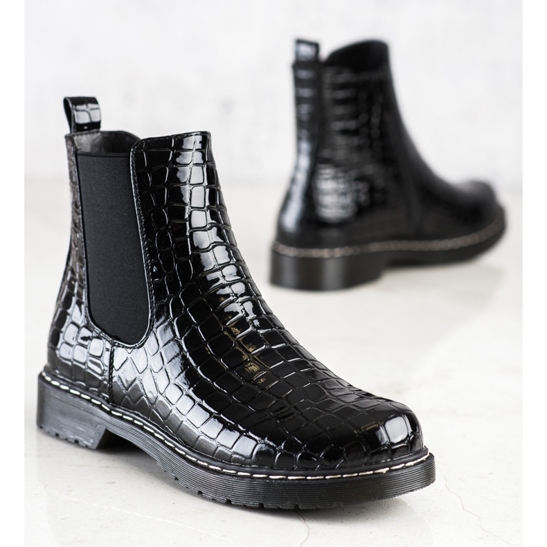 Filippo Módní černé boty černý 1