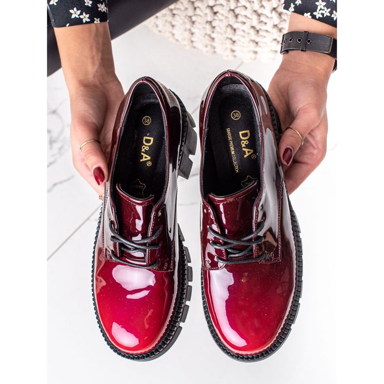 S. BARSKI Lakované boty S.BARSKI červený 1