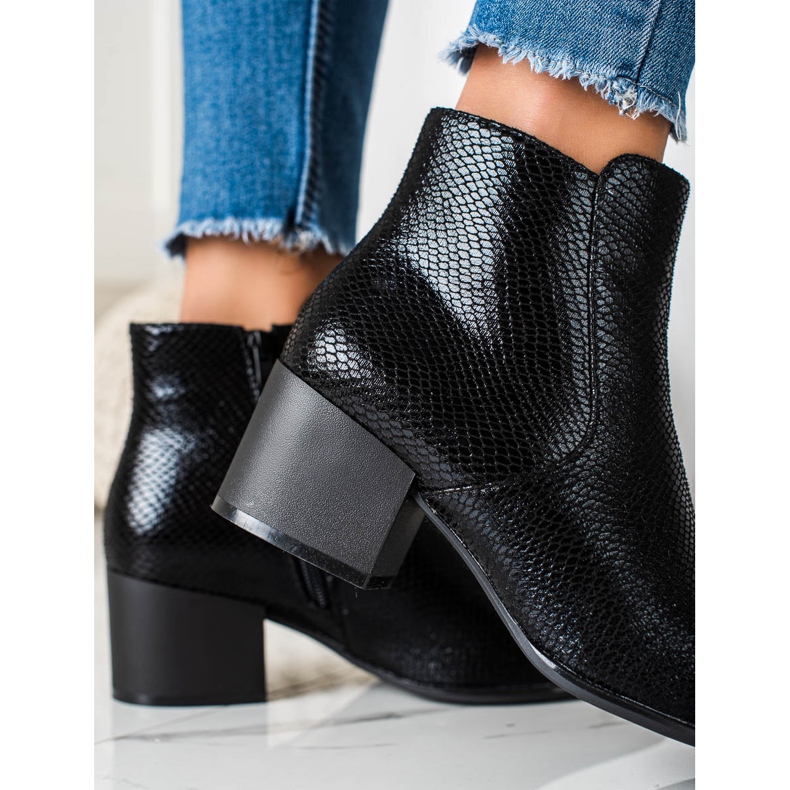 Třpytivé hadí boty Sergio Leone černý 1