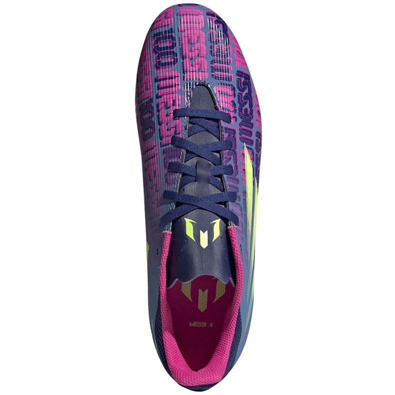 Kopačky Adidas X Speedflow Messi.4 FxG M FY6923 námořnická modrá vícebarevná námořnická modř 2