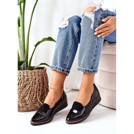 Lakované klínové boty POTOCKI 12032 Black černá 3