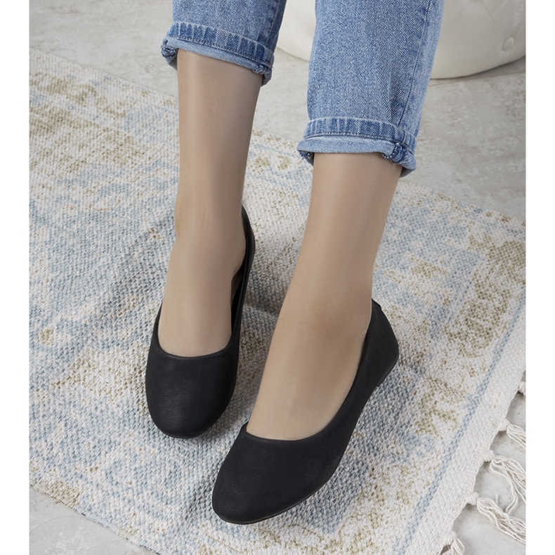 BM Dámské klasické balerínky Charpie černá 1