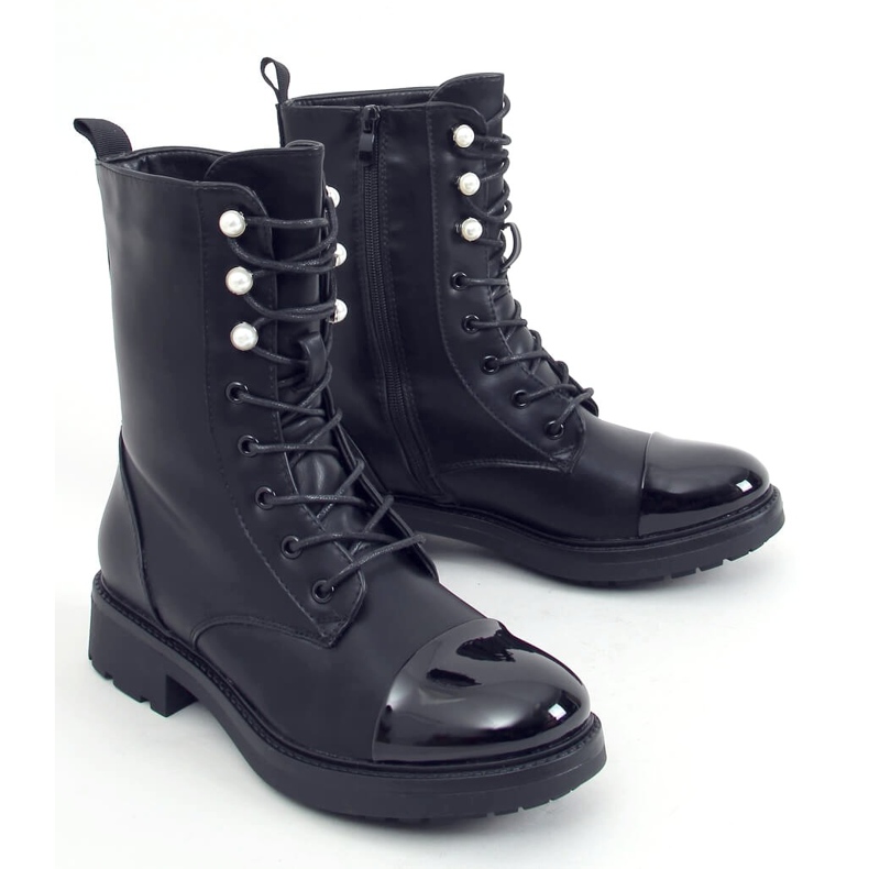 Black Workers pro ženy s perlami 4343 Black černý 2