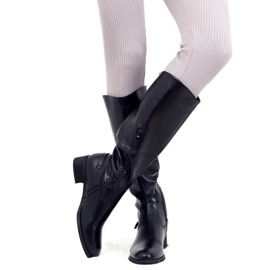 Černé dámské jezdecké boty BH311 Black Pu černý 1
