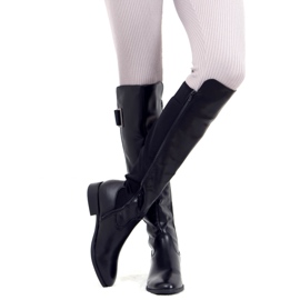 Černé boty, F5850 černá černý 1