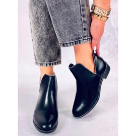Černé střižené boty Y8191 Black černá 2