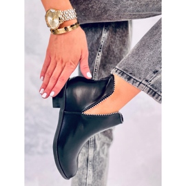 Černé střižené boty Y8191 Black černý 1