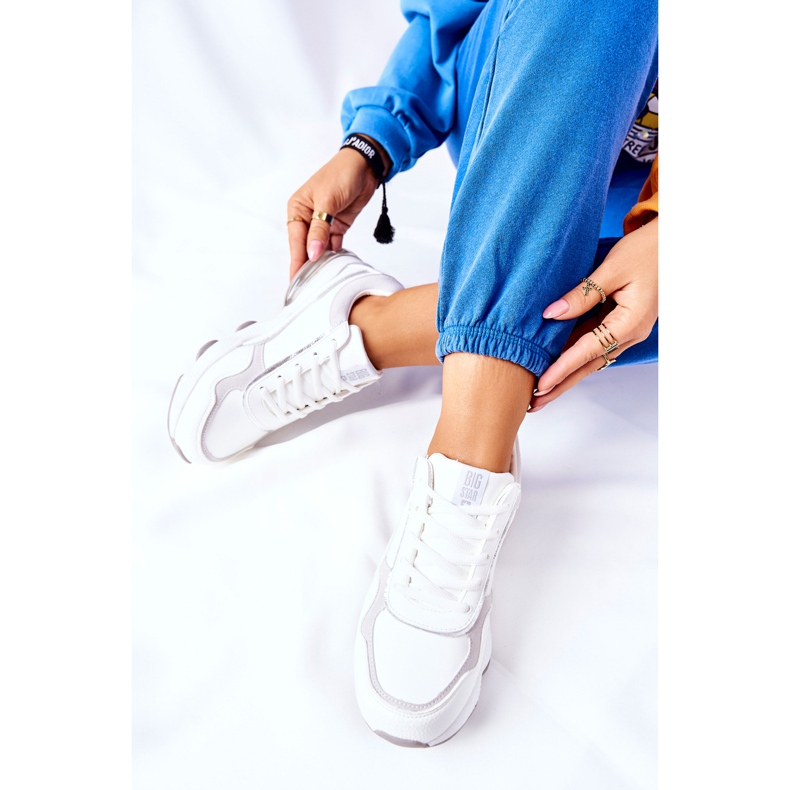 Dámská sportovní obuv Memory Foam Big Star II274178 bílá bílý stříbrný 2