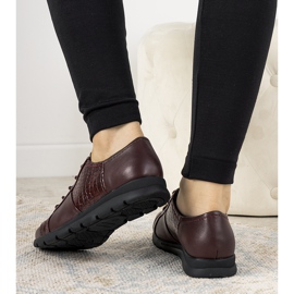 Maroon dámské boty od Olmos červené 1