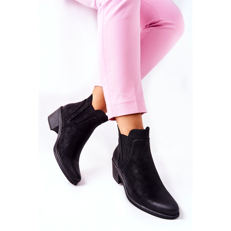 Černé boty na vysokém podpatku Sergio Leone BT620 černá 2