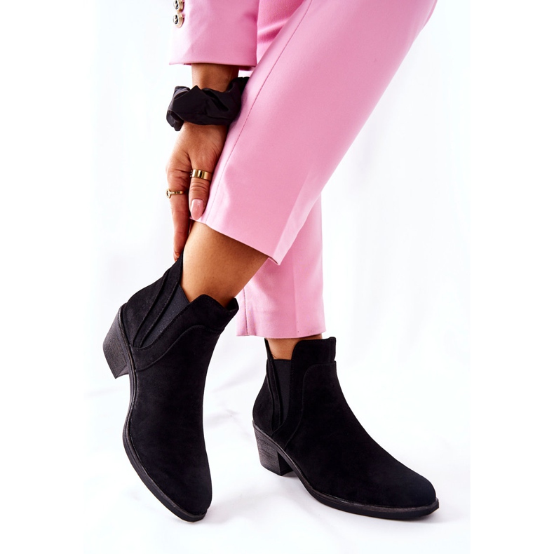 Černé boty na vysokém podpatku Sergio Leone BT620 černá 2