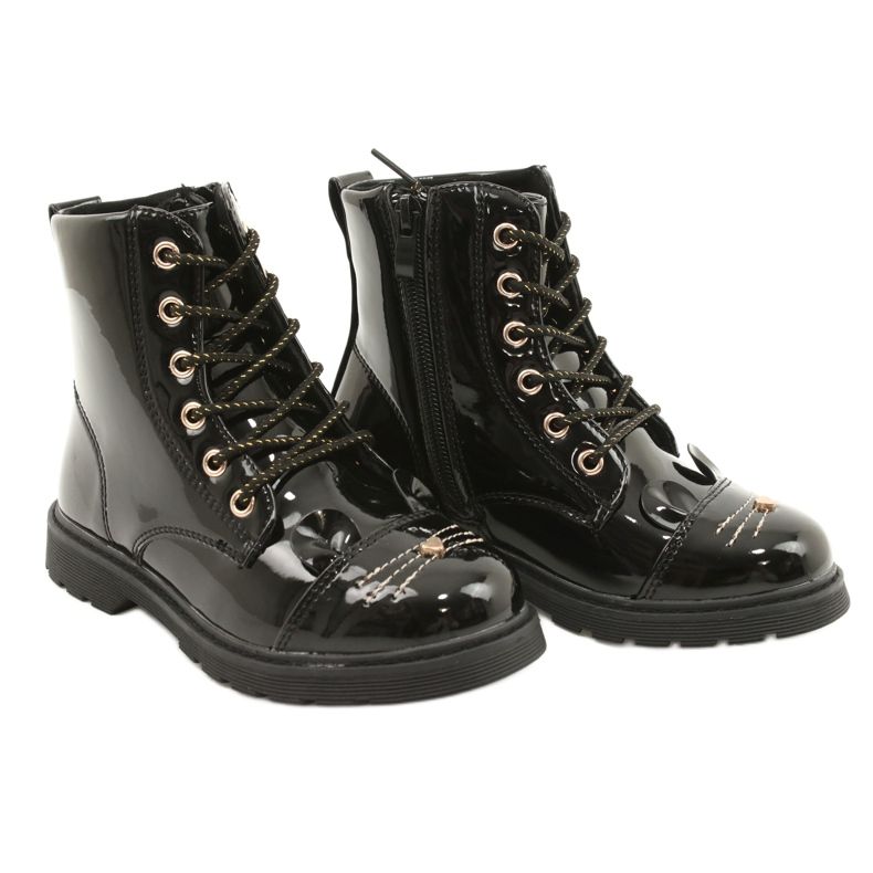 Miss Patent Boots 21DZ23-4309 černý 5