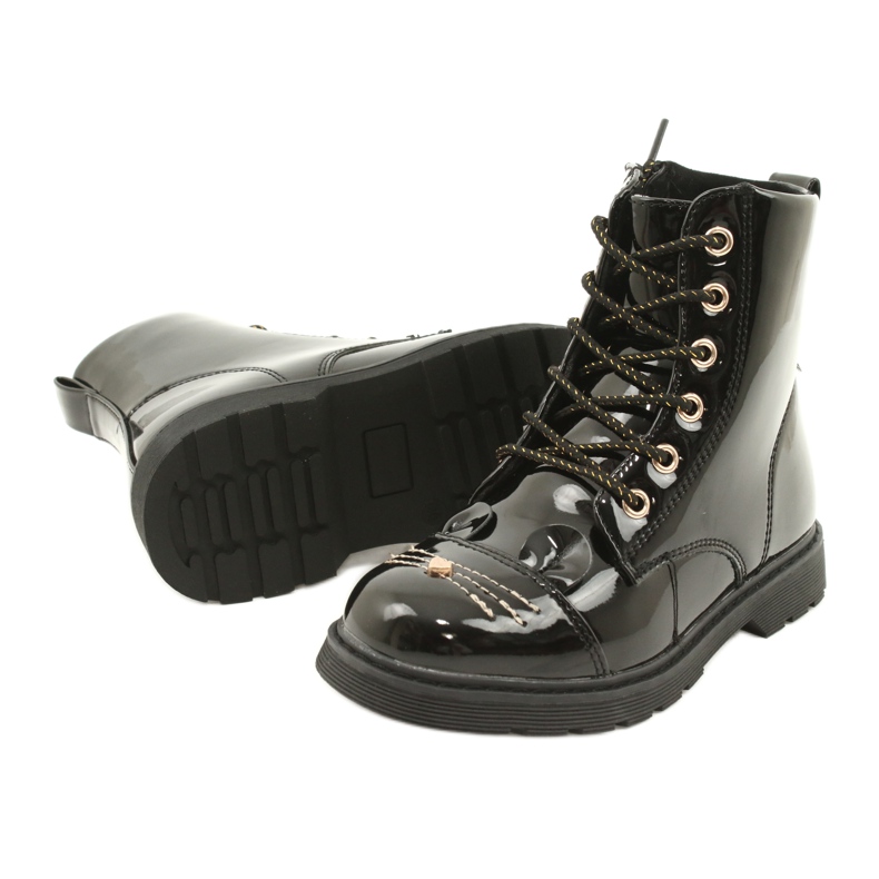 Miss Patent Boots 21DZ23-4309 černý 3