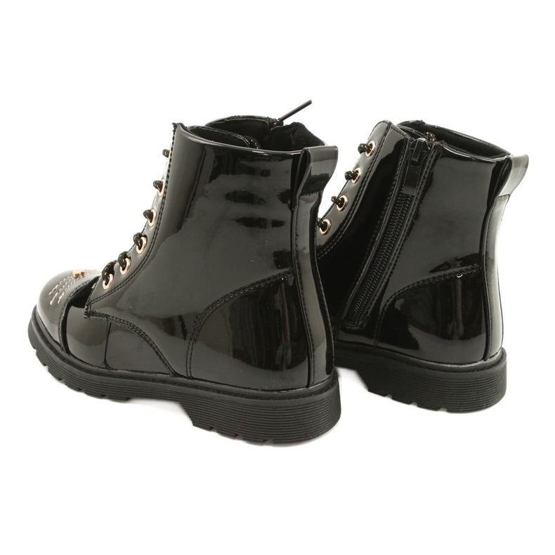 Miss Patent Boots 21DZ23-4309 černý 4