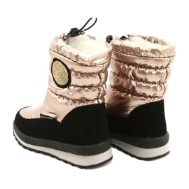 Dětské sněhové boty Miss Evento 21DZ23-4324 Gold zlatý 2