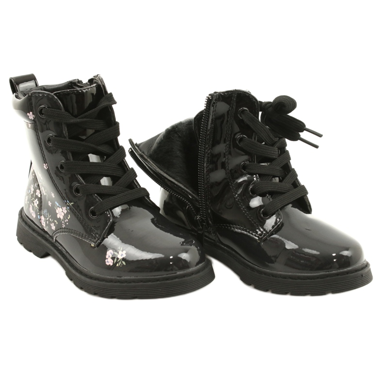 Miss Patent Boots 21DZ23-4328 černý 4