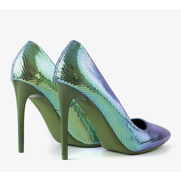 Audreyiny modré duhové podpatky modrý 1