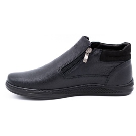 Polbut Černé pánské zimní boty K29F černá 1