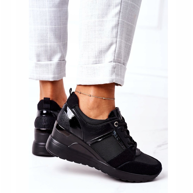 Klínové tenisky Vinceza 10606 Black černá 4