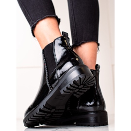 Erynn Lakované černé Chelsea boty černý 1