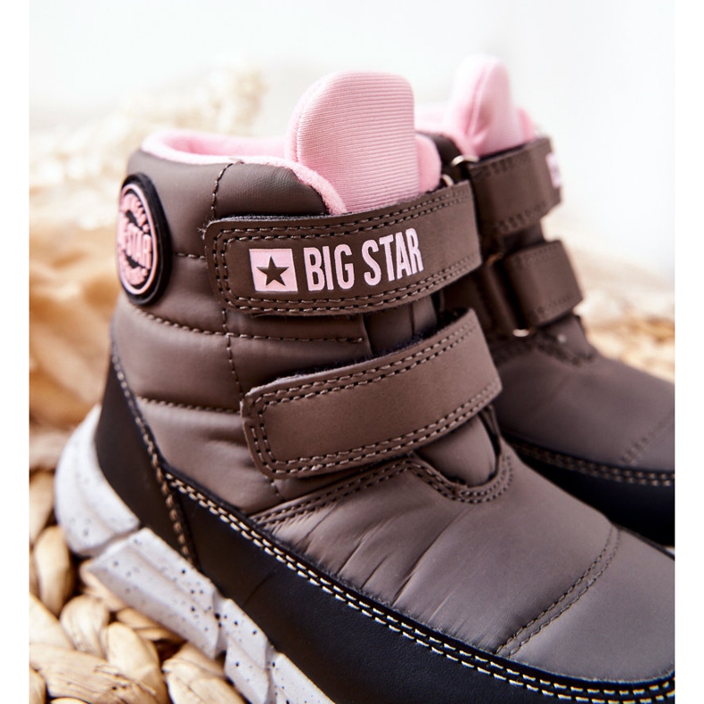 Dětské sněhule Memory Foam Big Star II374071 Szare černý šedá 1