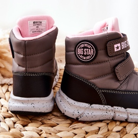 Dětské sněhule Memory Foam Big Star II374071 Szare černý šedá 2