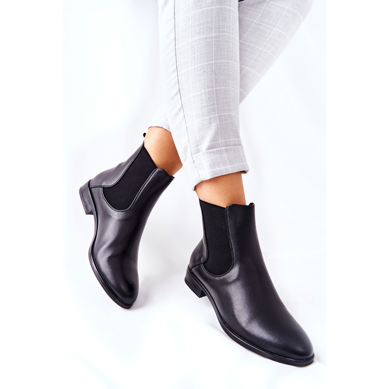 Kožené boty Sergio Leone BT523 černé černá 2