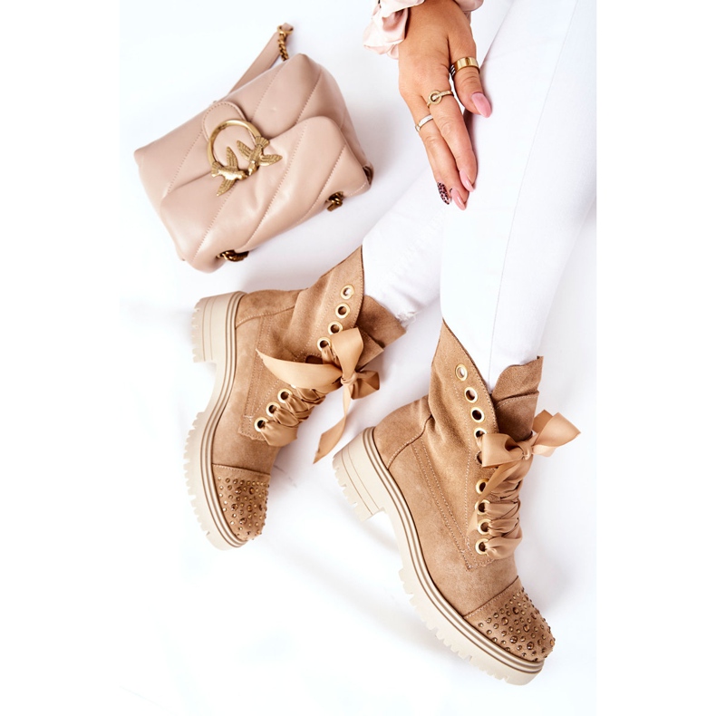 Semišové boty Workery Lewski Shoes Vázané 3069 Sand hnědý 1 Semišové boty Workery Lewski Shoes Vázané 3069 Sand hnědý 1