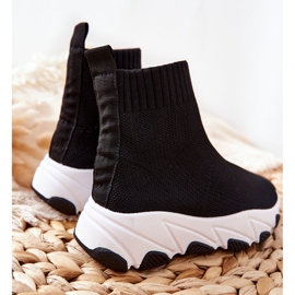 FR1 Dětská černá sportovní obuv pro mládež Callobe 1