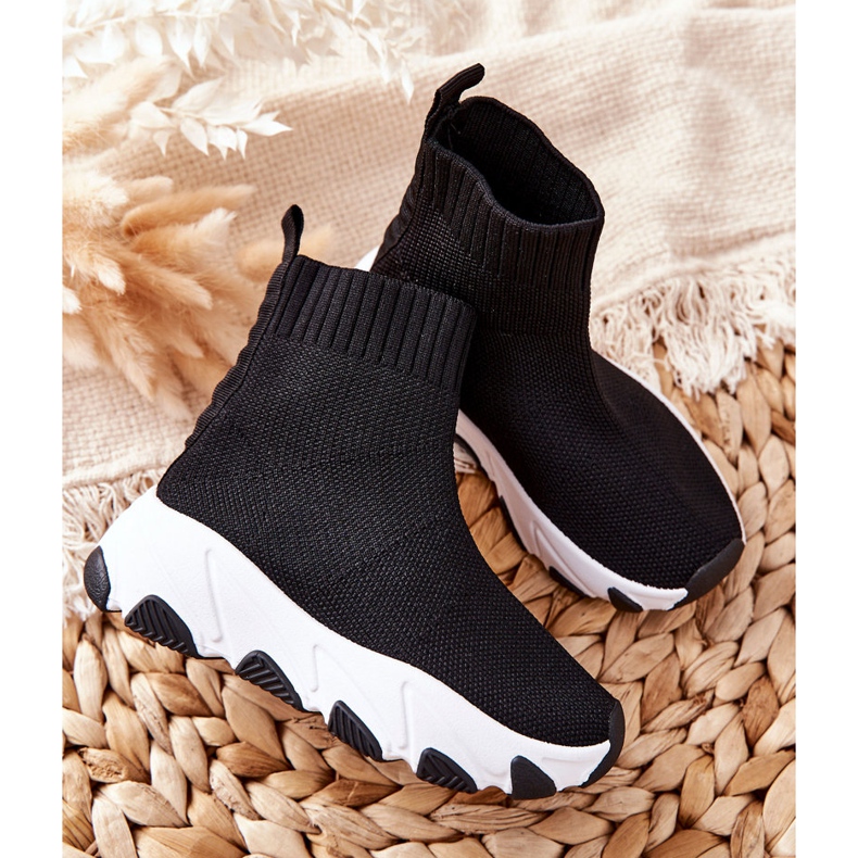 FR1 Dětská černá sportovní obuv pro mládež Callobe 2