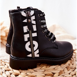 Vinceza Dětské boty Workers Black Pomeroy černý 2