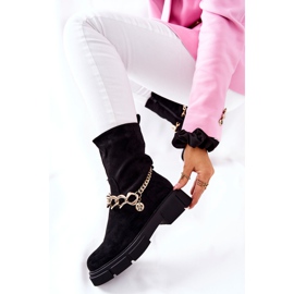 FB2 Černé semišové pracovní boty Hellio černý 1