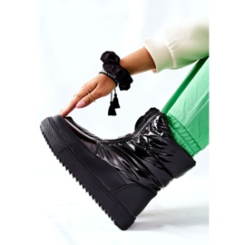 S.Barski Dámské černé teplé boty Monile černá 2