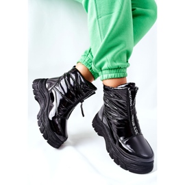 Vinceza Dámské trappers černé boty Echowen černý 2