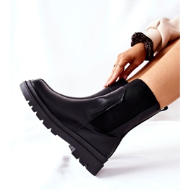 Vinceza Dámské teplé kozačky Black Nikiera černá 2