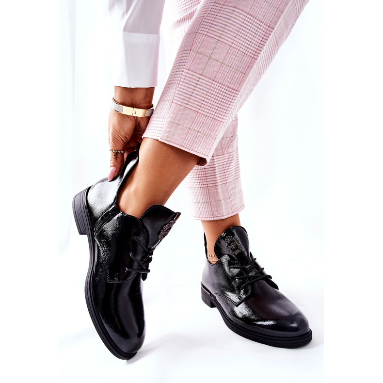 Lakované boty Sergio Leone Warmed PB262 Black černá 2