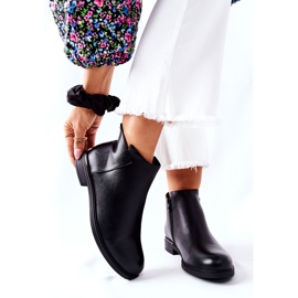 Ploché teplé boty Sergio Leone BT511 černé černý 1