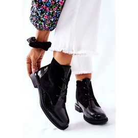 Semišové teplé boty Sergio Leone BT401 Black černý 1