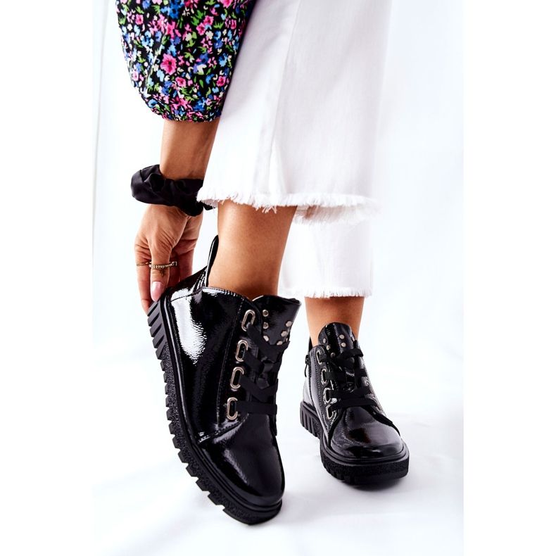 Lakované boty Sergio Leone PB210 černé černý 1