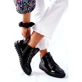 Lakované boty Sergio Leone PB210 černé černý 2