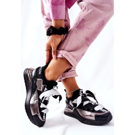 Vinceza Sportovní obuv Tenisky černé a stříbrné Dexla černá 2