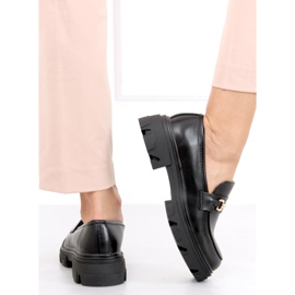 Černé mokasíny YY11 se silnou podrážkou černý 1