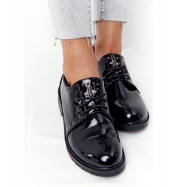 S.Barski Dámské lakované boty Oxfords S. Barski černé černý 2