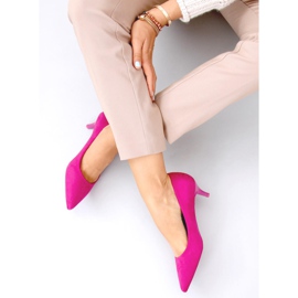 Lodičky na nízkém podpatku Ann Fushia růžový 2